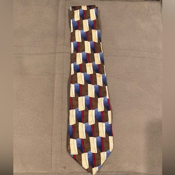Men’sTie, Multi Color, 100% Silk - Picture 1 of 2